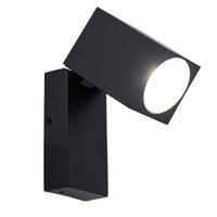 LED WANDLEUCHTE Alu Schwarz Beweglich - Schwarz, Metall (9.2/10/6.6cm)
