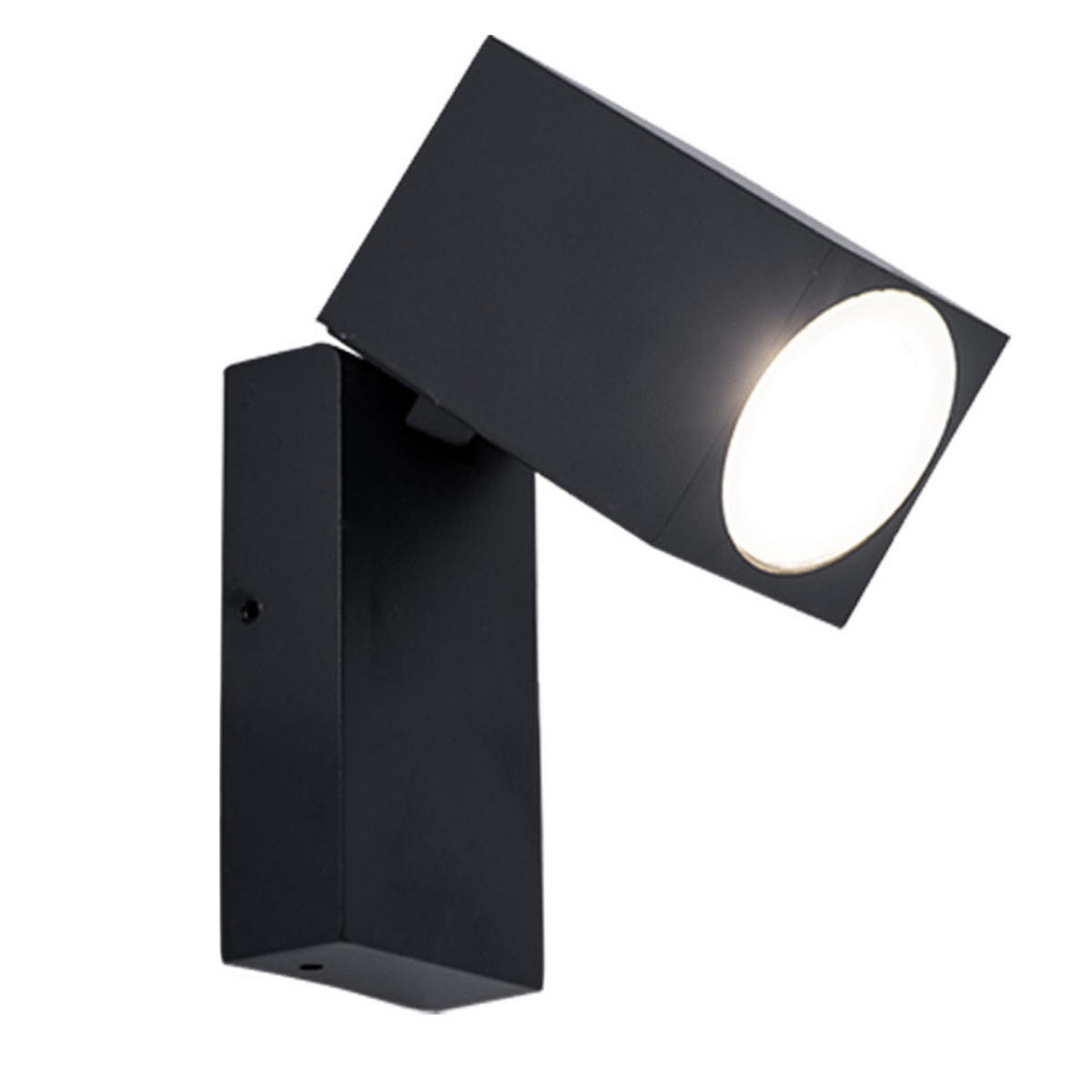 LED WANDLEUCHTE Alu Schwarz Beweglich - Schwarz, Metall (9.2/10/6.6cm)