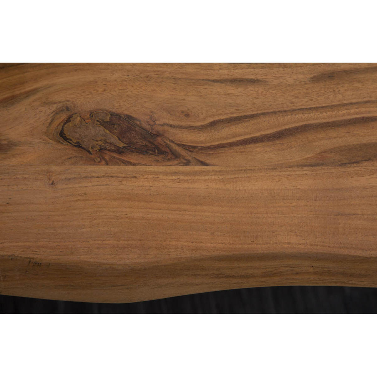ESSTISCH MAMMUT Wild-Akazie Natur 160 cm - Schwarz/Braun, Holz/Metall (90/160/77cm) - riess-ambiente