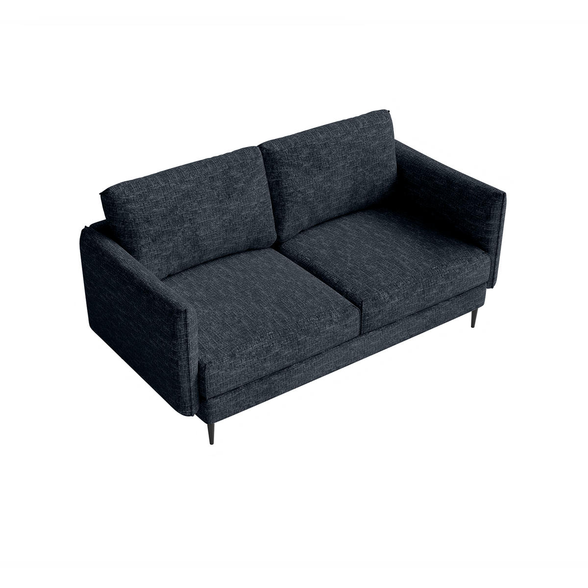 SOFA Koge Ohne Schlaffunktion, Graphit - Dunkelgrau, Textil (196/95/86cm) - Fedve