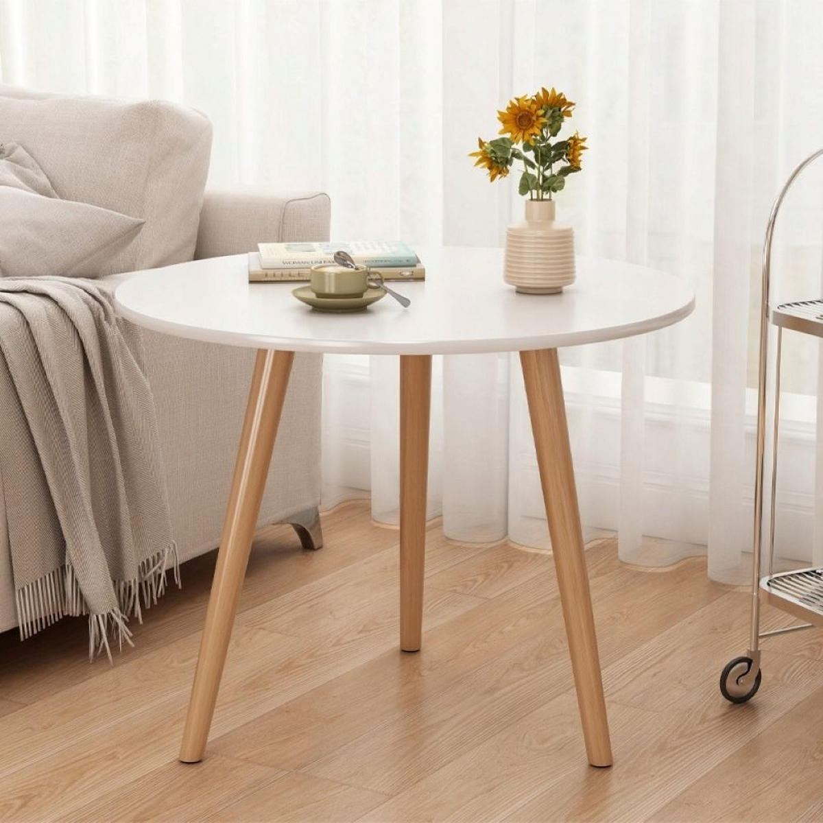 COUCHTISCH, weiß 60/50/60 cm - Weiß, Holzwerkstoff (65/67/7cm)