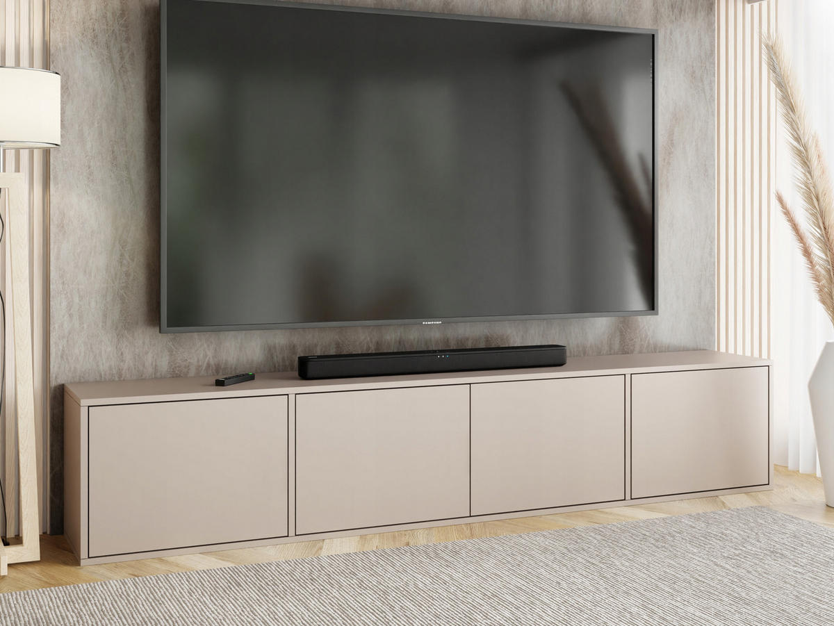 TV-LOWBOARD EDI 4 Kaschmir – 4-türig - Kaschmir, Holzwerkstoff (206.4/42/38.9cm)