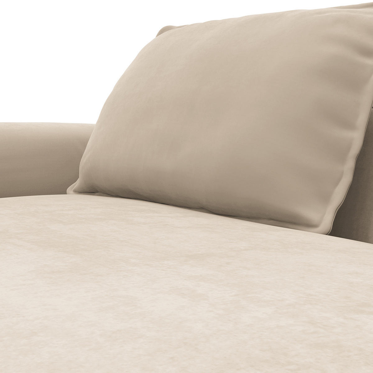 2,5-SITZER SOFA - Beige, Textil (217/82/156cm) - home24