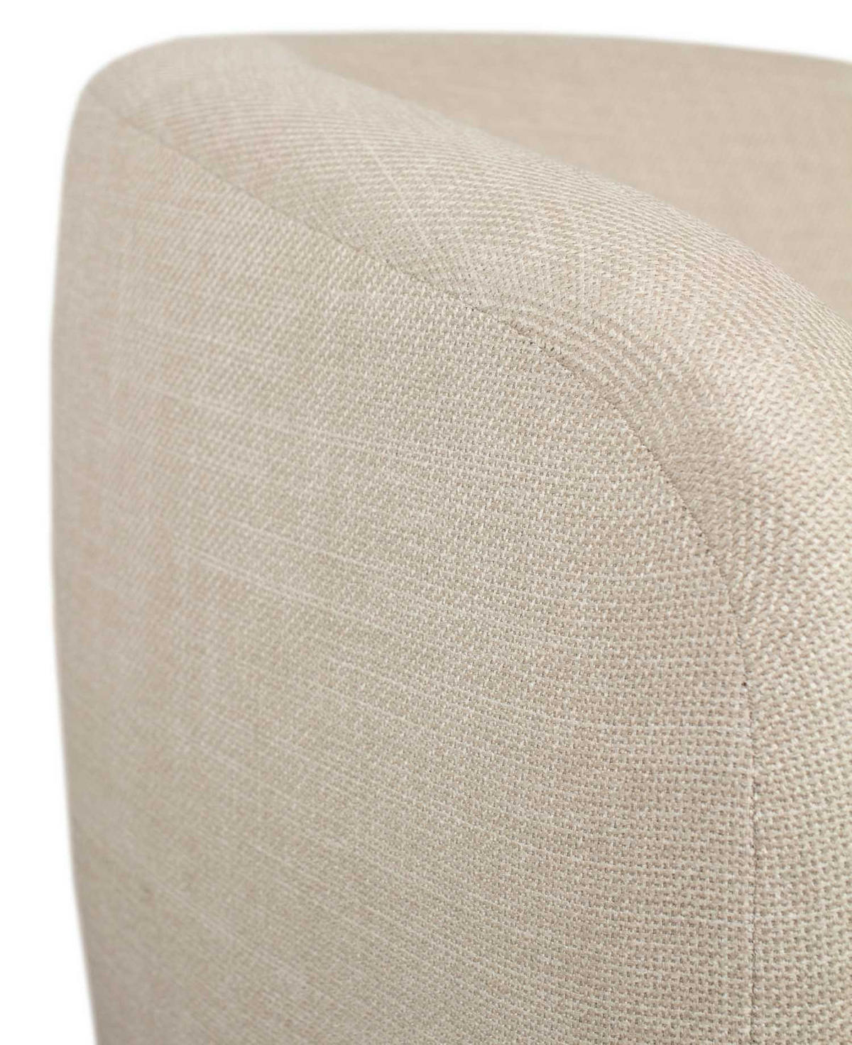 SOFA Loconia 2,5-Sitzer 170/76/89 cm - Beige/Creme, Textil/Metall (170/76/89cm) - Mr. Deko