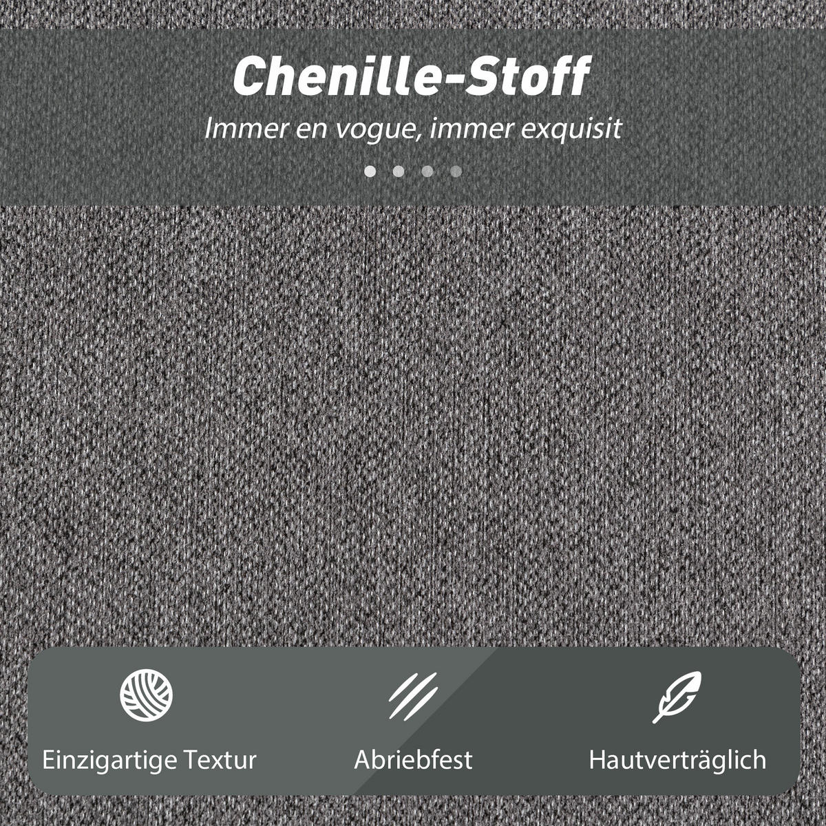 2-SITZER-SCHLAFSOFA aus Schaumstoff mit breiten Armlehnen, 2 Kissen, Grau - Grau, Textil (95/75/203cm) - HOMCOM