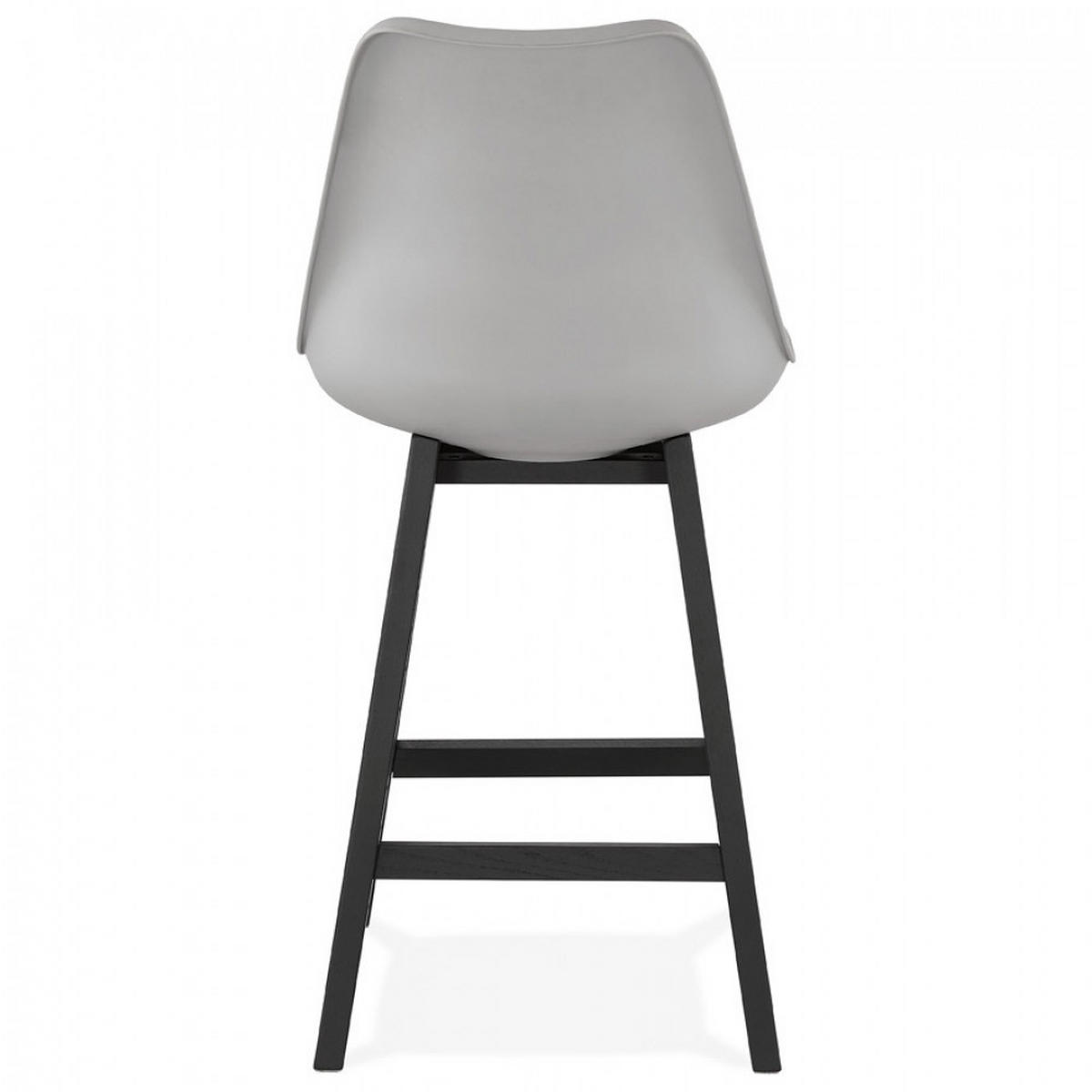BARHOCKER grau 48x102x56cm - Schwarz/Grau, Holz/Kunststoff (48/102/56cm) - AlterEgo