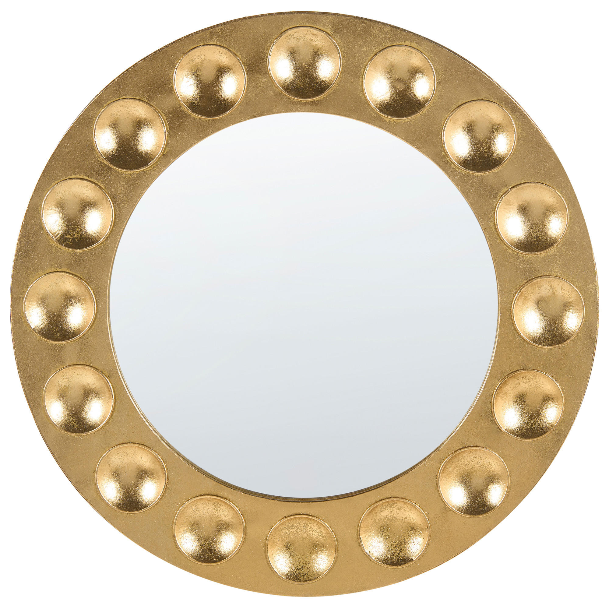 Beliani Wandspiegel Gold 63x63x4 cm