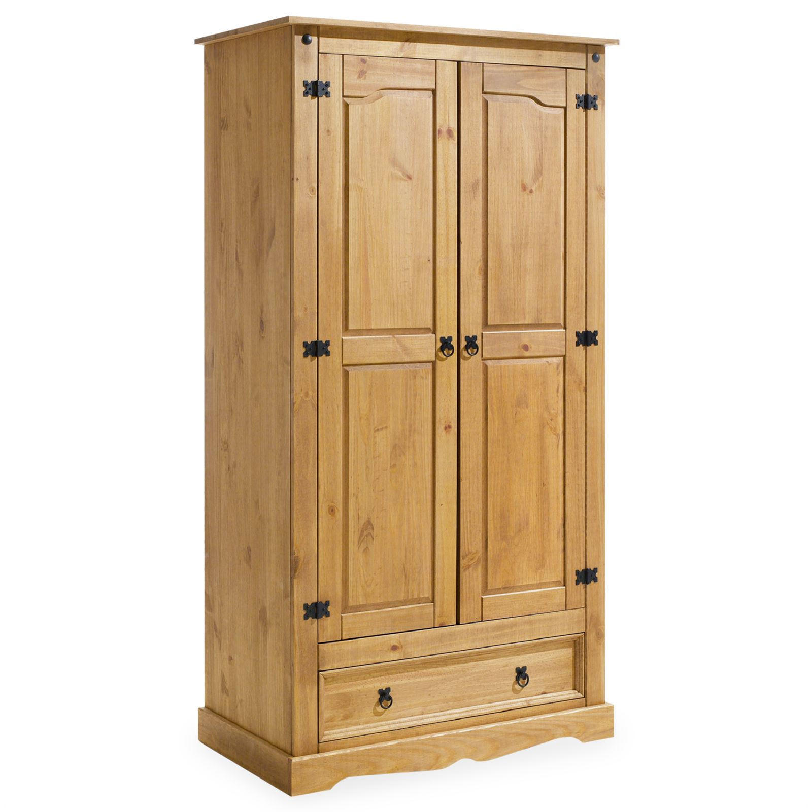 GARDEROBENSCHRANK TEQUILA - Kieferfarben, Holz (100/185/56cm) - IDIMEX