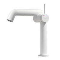 WASCHTISCHARMATUR Ventilkernzertifizierung Weiß Matt 15cm - Weiß, Metall (20/7.6/22.2cm) - EMKE