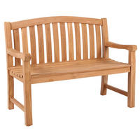 GARTENBANK Swindon - Naturfarben, Holz (120/94/58cm) - Mr. Deko