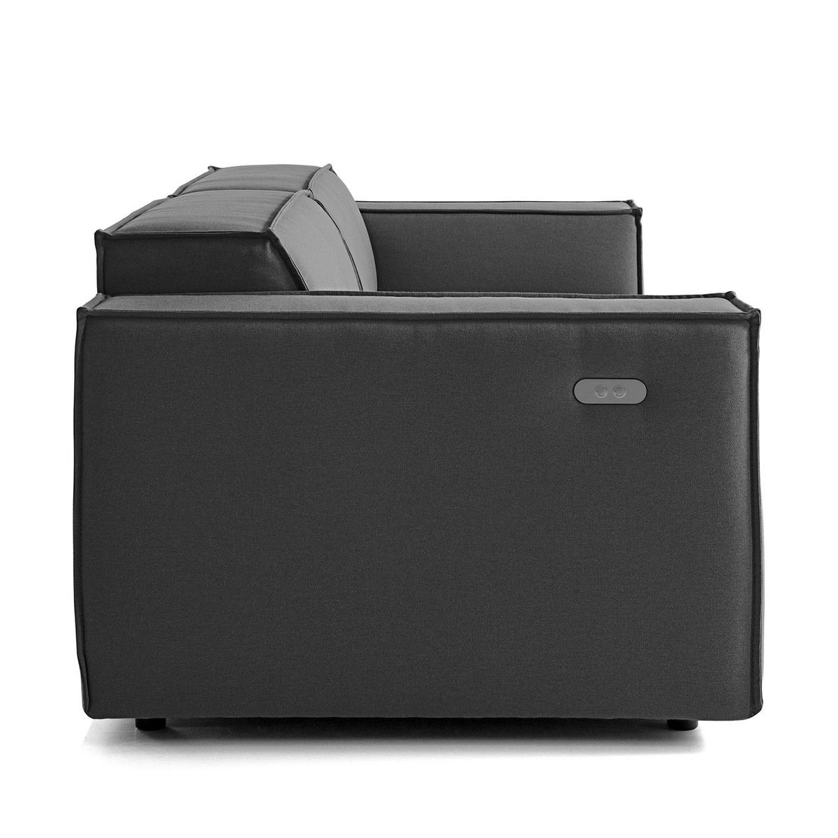 2,5-SITZER SOFA - Anthrazit, Textil (223/70/96cm) - home24