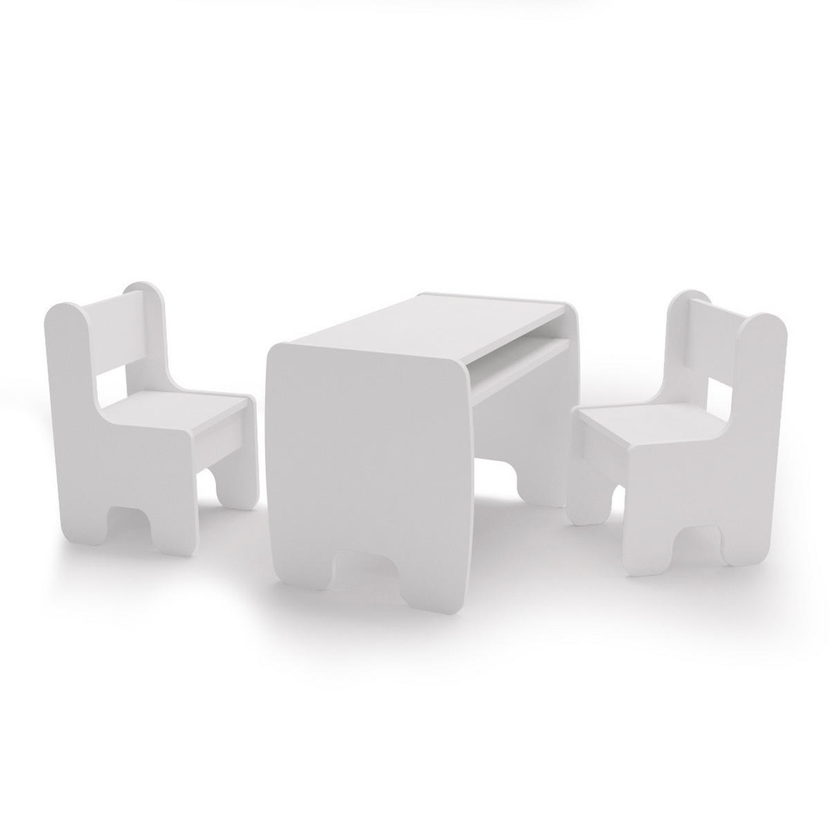 KINDERSITZGRUPPE Miki - Weiß, Holzwerkstoff (70/55/40cm) - RAUMHIRSCH FURNITURE