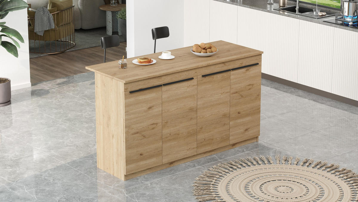ESSTISCH lark Braun - Braun, Holz (160/60/90cm) - Habitat Garten