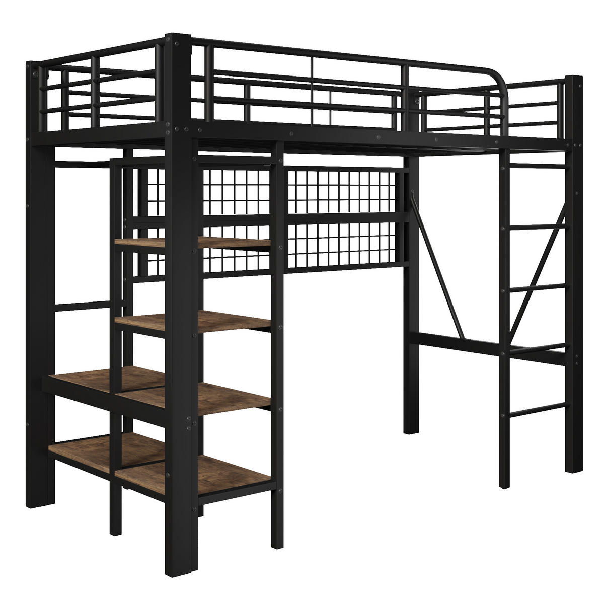 HOCHBETT Eisen 90/200 cm Schwarz - Schwarz, Metall - Raumix