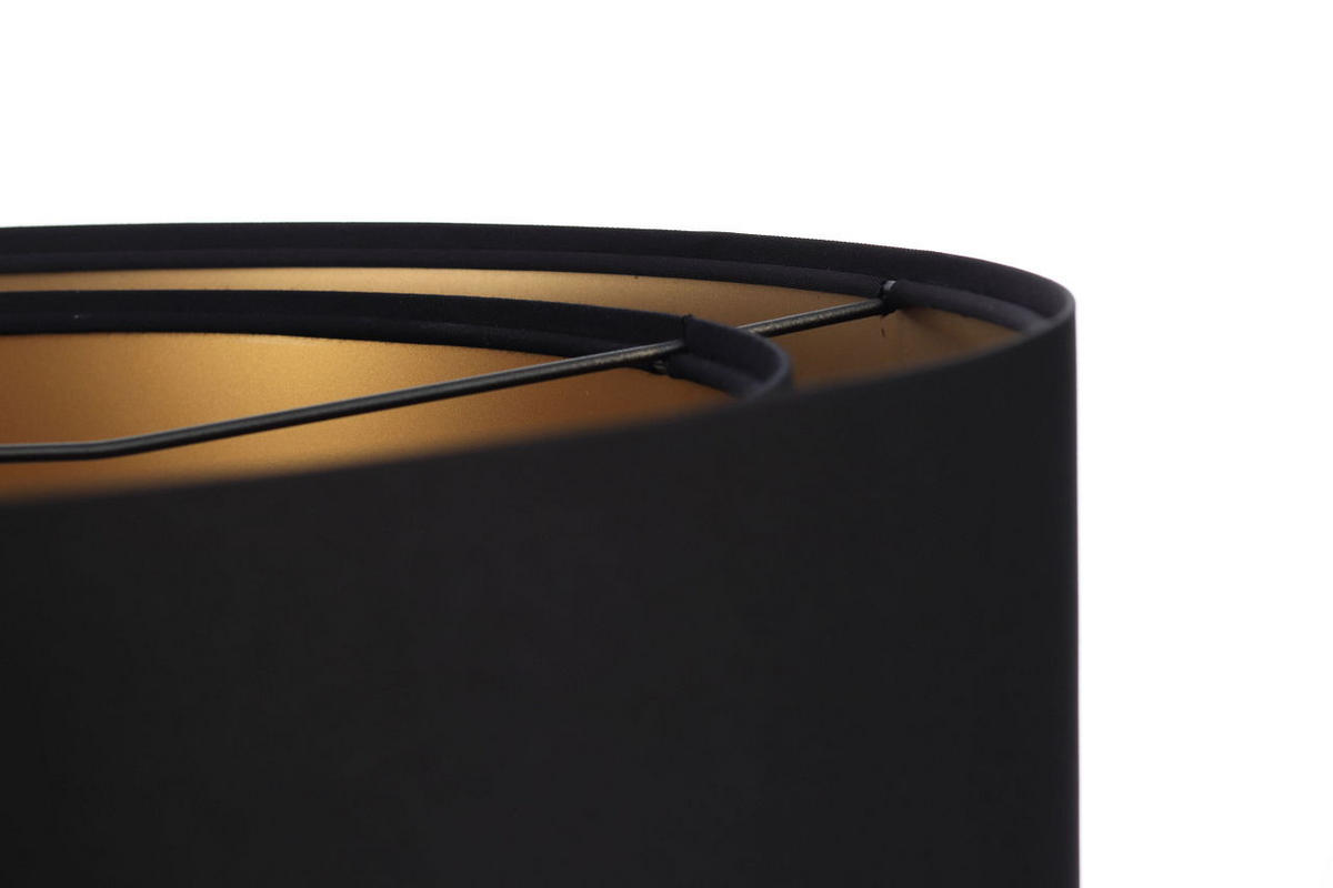 HÄNGELEUCHTE Gold 40/20 cm - Goldfarben/Schwarz, Kunststoff (40/1/20cm) - ONZENO