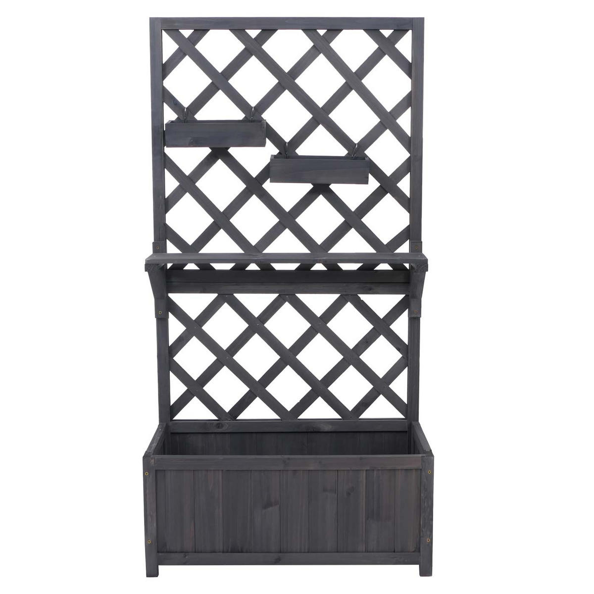 HOCHBEET Grau - Grau, Holz (70/135/30cm) - MCW