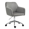 SCHREIBTISCHSTUHL OLIVER Grau - Silberfarben/Grau, Textil/Metall (55/85/53cm) - SVITA