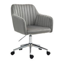 SCHREIBTISCHSTUHL OLIVER Grau - Silberfarben/Grau, Textil/Metall (55/85/53cm) - SVITA