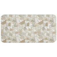 KÚPEĽŇOVÁ PREDLOŽKA Mozaika - Kamienky - béžová 120x60 cm - krémová/béžová, textil/plast (120/60cm) - OnlyWow