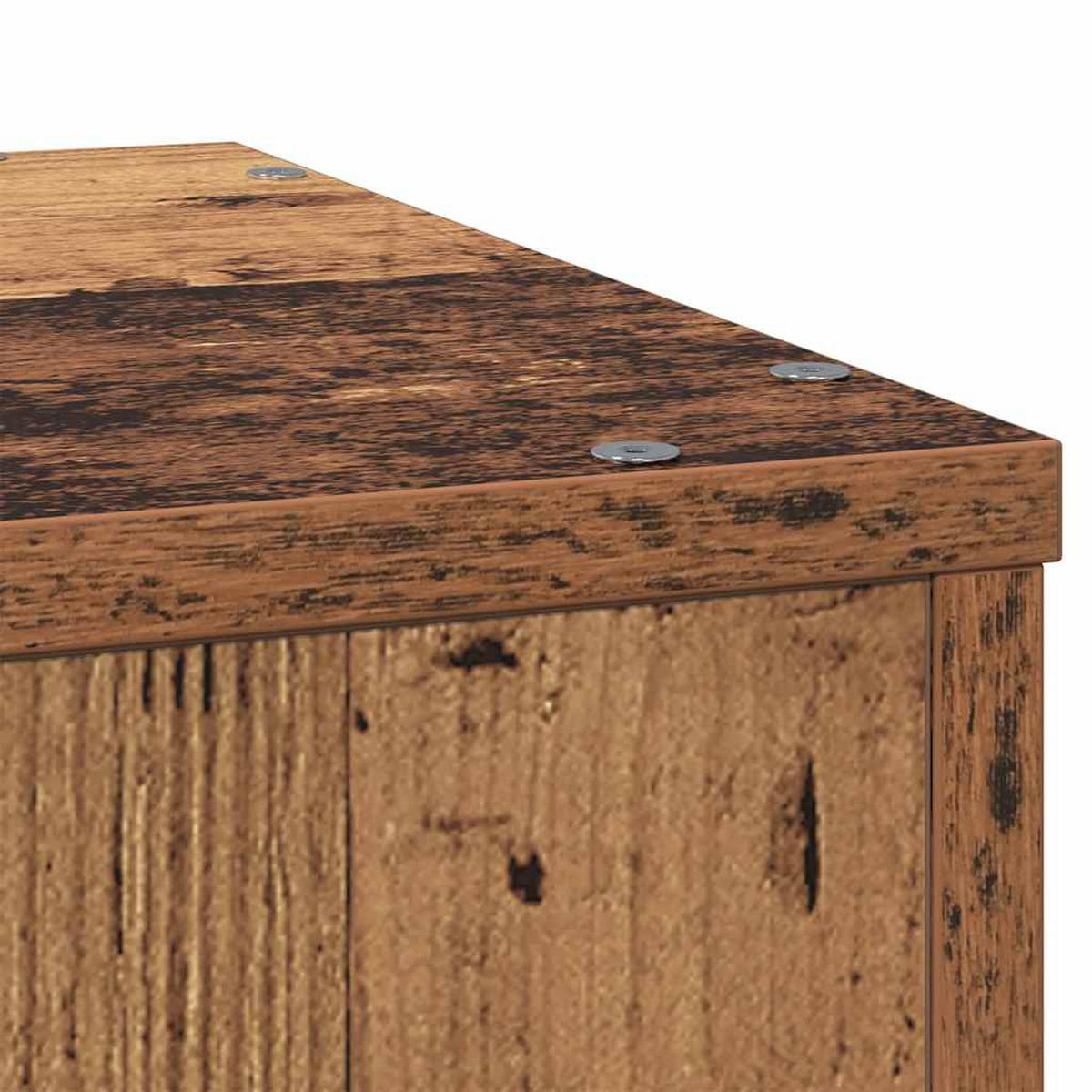 PFLANZENSTÄNDER Altholz-Optik 33/33/100 Cm Holzwerkstoff - Dunkelbraun, Holzwerkstoff (33/100/33cm) - vidaXL