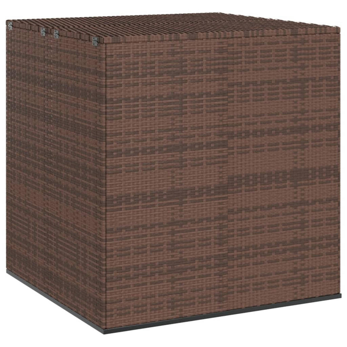 GARTEN-KISSENBOX PE Rattan 100x97,5x104 cm Braun - Braun, Kunststoff (100/104/97.5cm) - furnicato