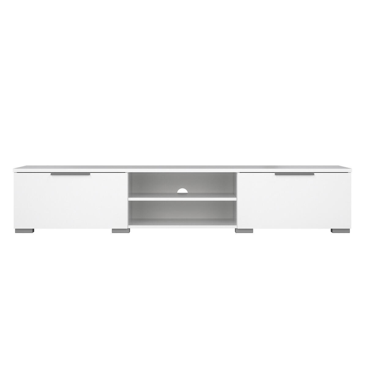 61. TV-MÖBEL mit 2 Schubladen und 2 Fächern billie 172,7/39,9/33,1 cm - Weiß, Holzwerkstoff (39.9/33.1/172.7cm) - Calicosy