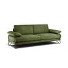 SOFA LORI 3-Sitzer, olivgrün - Schwarz/Olivgrün, Holzwerkstoff/Textil (245/87/96cm) - Courtois Laville