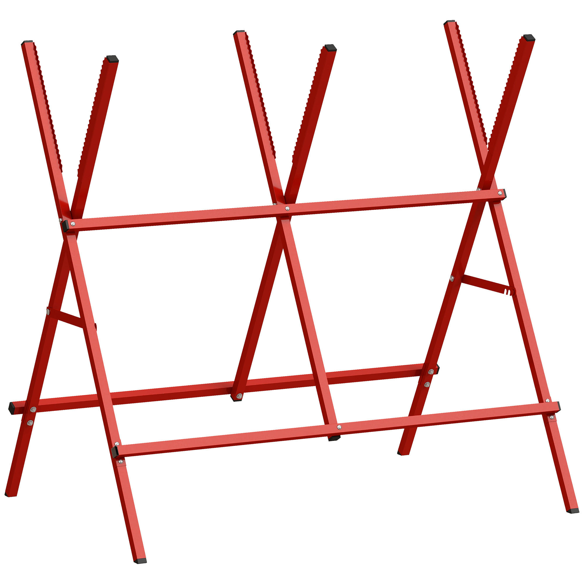 Homcom Sägebock Rot 71x101x102.5 cm
