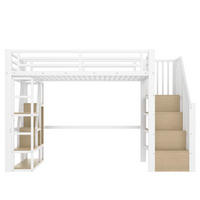 HOCHBETT Eisen 90/200 cm Weiß - Weiß, Holzwerkstoff/Metall - Raumix