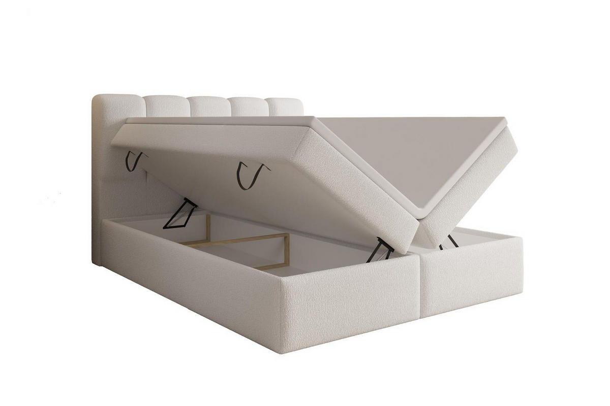 BOXBETT 200x200 Weiß BELLO topper - Weiß, Holzwerkstoff (200/200cm) - Compleo24
