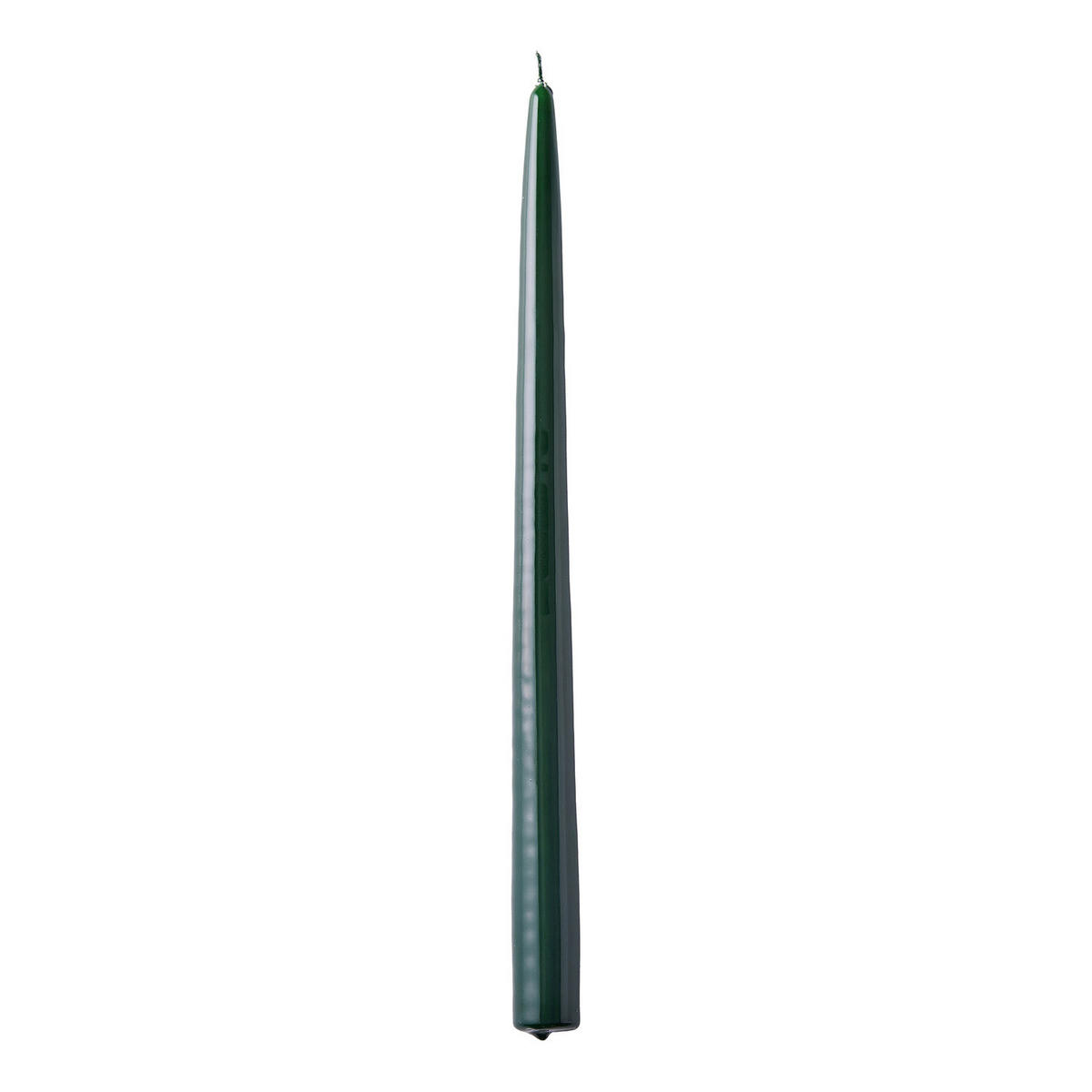 KERZE (12er-Set) Twin Flame konische Zwillingskerzen - Grün, Paraffin (4/31/2cm) - Butlers
