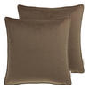 ZIERKISSENHÜLLE VELVET SIGNATURE - Braun, Textil (45/45cm) - Tom Tailor