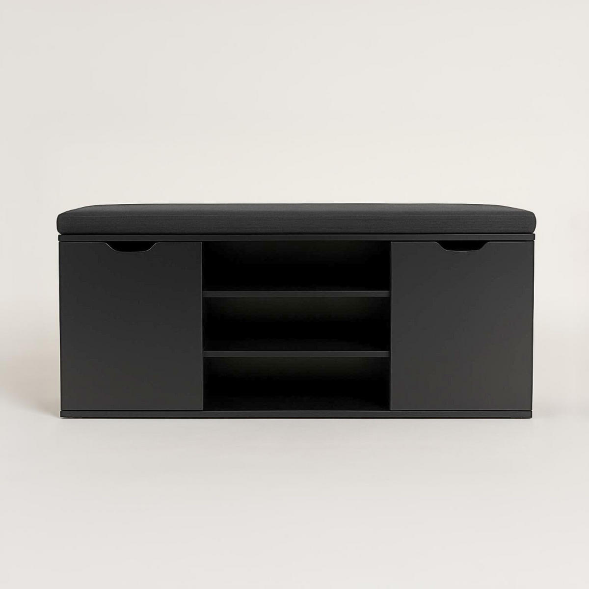 SCHUHSCHRANK Porta 103/30/46 cm - Schwarz, Holzwerkstoff (30/46/103cm) - BOXIMO