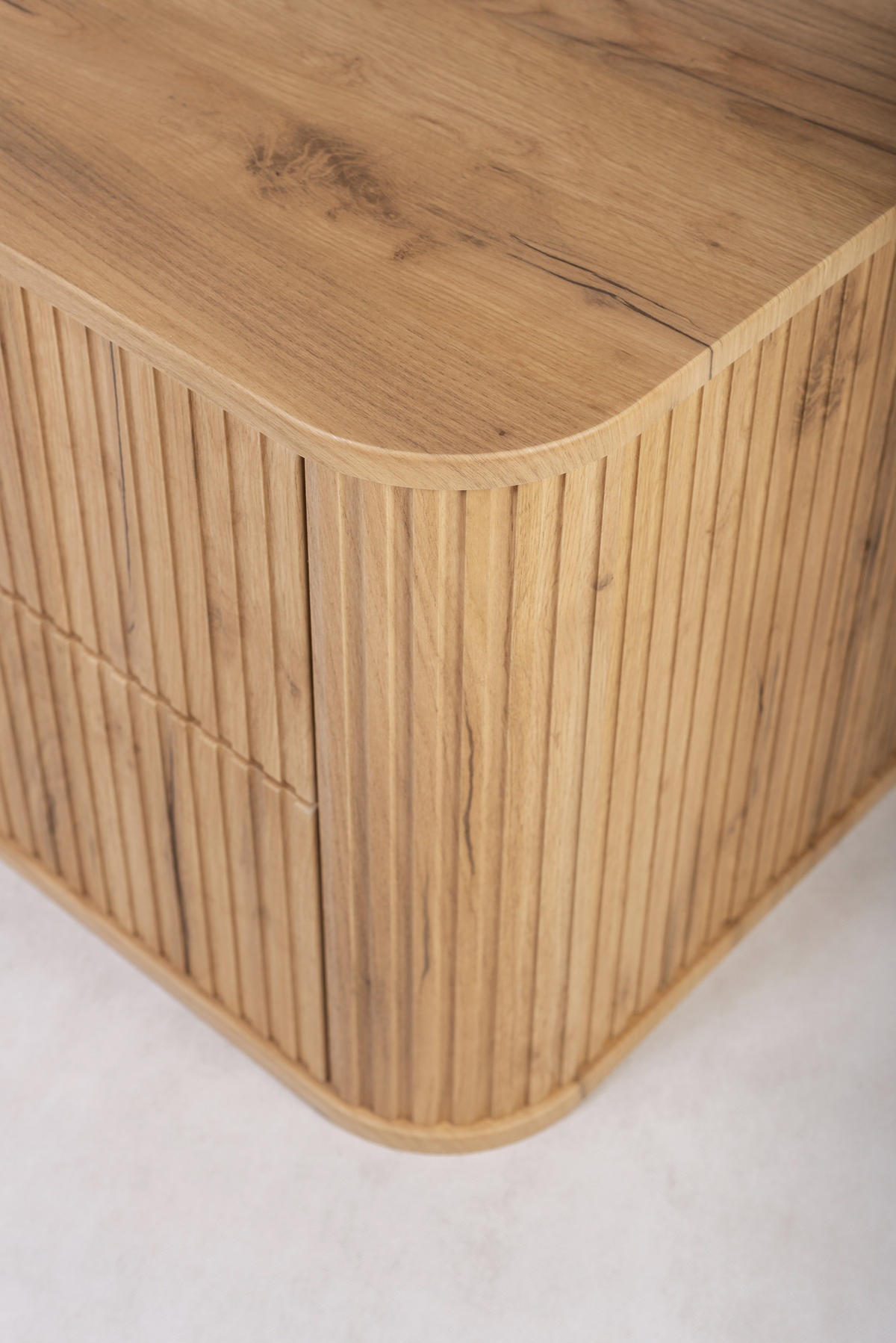 BADEZIMMERSCHRANK, Gold Craft Eiche, Schwarze Griffe, 41,5 x 120 x 51,7 cm - Eichefarben/Schwarz, Holzwerkstoff/Kunststoff (120/51.7/41.5cm) - 3XE LIVING