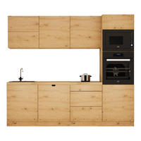KÜCHENZEILE 240 cm - Langen KL26-M240 - in Artisan Eiche - Eiche Artisan, Holz (240/212/58cm)