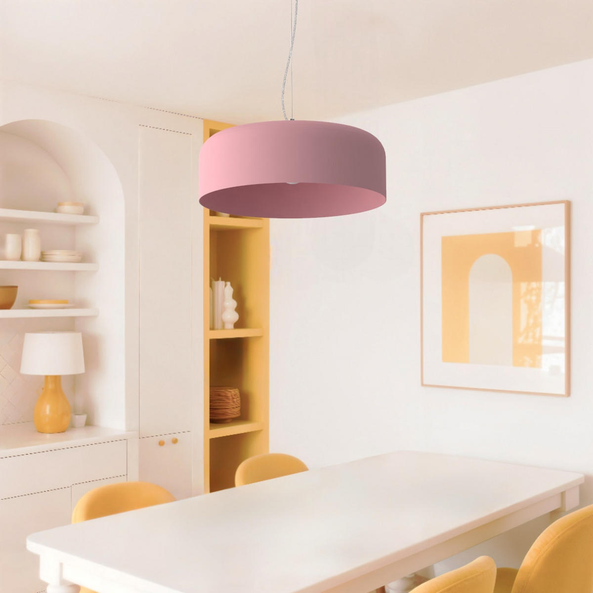 HÄNGELEUCHTE Tuzzi - Pink, Metall (50/50/12cm) - Lumicom