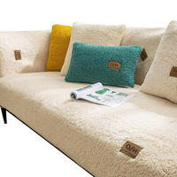 SOFADECKE Samt Verschiedene Größen, Weich & Rutschfest (1 Stück) - Beige, Textil (70/70cm) - Kaket