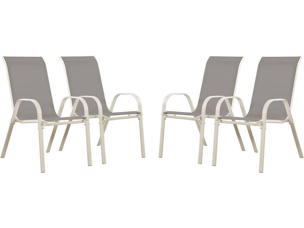 Habitat Garten Gartensessel Hellgrau 75x92x53 cm