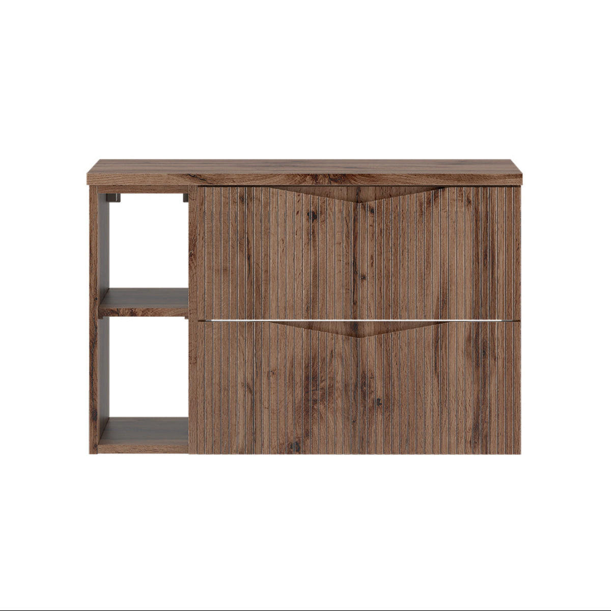 WASCHTISCHUNTERSCHRANK 80.6cm Tao Holz - Braun, Holzwerkstoff (80.6/52.2/46.5cm) - Petits-meubles