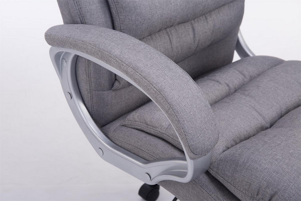 BÜROSTUHL BIG Vancom, Stoff Grau - Grau, Textil/Metall (77/122/77cm) - TPFLiving