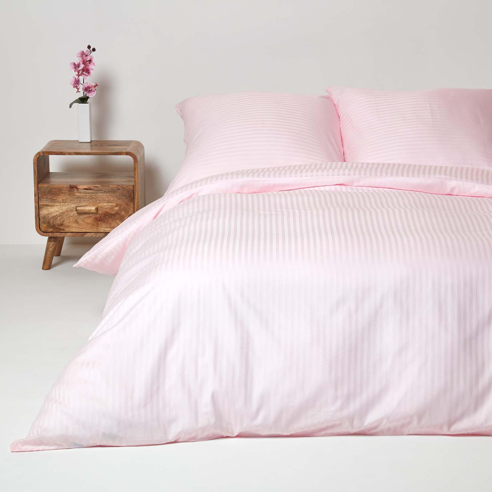 BETTWÄSCHE Damast Fadendichte 330 - Rosa, Textil (240/220cm) - Homescapes