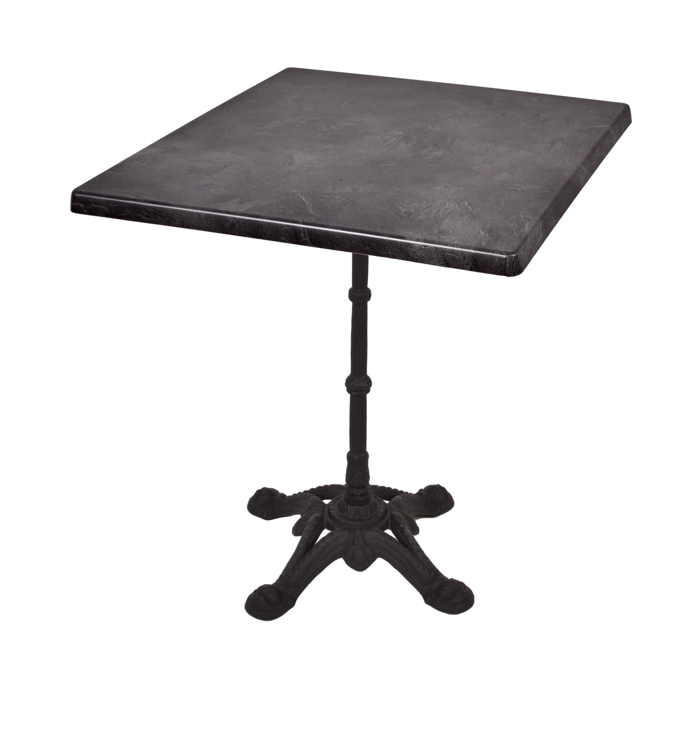 BISTROTISCH Kollin 70x70cm Quadratisch Schwarz Holz Cafétisch - Schwarz, Holz (70/70/66cm) - DELUKE