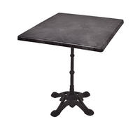 BISTROTISCH Kollin 70x70cm Quadratisch Schwarz Holz Cafétisch - Schwarz, Holz (70/70/66cm) - DELUKE
