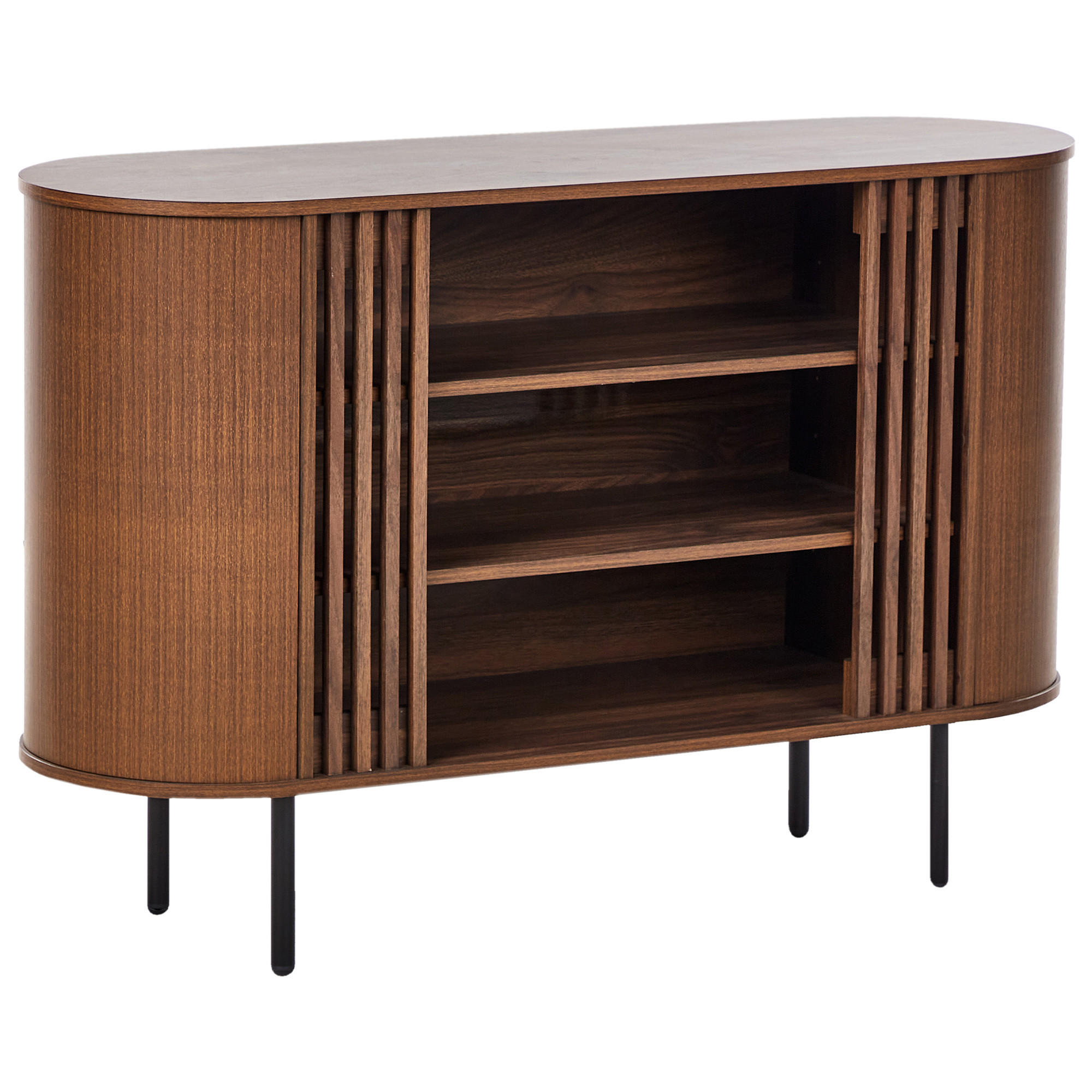SIDEBOARD Dunkelbraun Taroon - Dunkelbraun, Holzwerkstoff (120/80/40cm) - Beliani