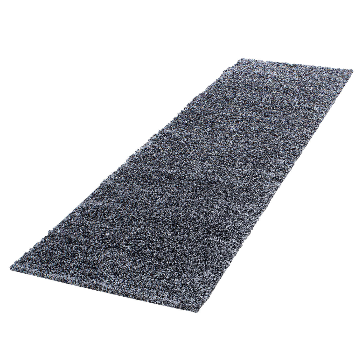 HOCHFLORTEPPICH RHEIN, einfarbig, aus Polypropylen, Grau, 80 x 250 cm - Grau, Textil (80/250cm) - KADIMA DESIGN