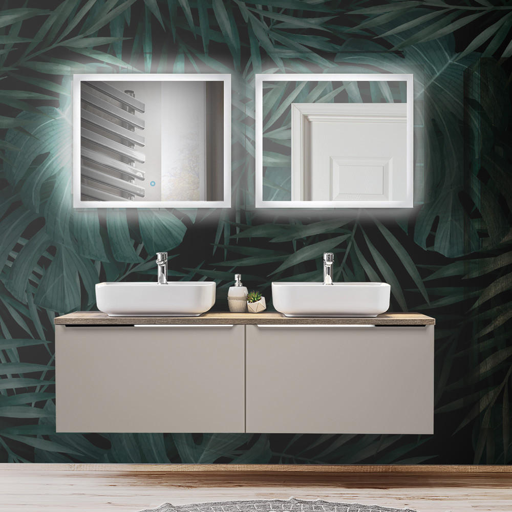 BADMÖBEL-SET 7-TLG. Puebla-56 - Beige, Holzwerkstoff (160/200/46cm) - Lomado