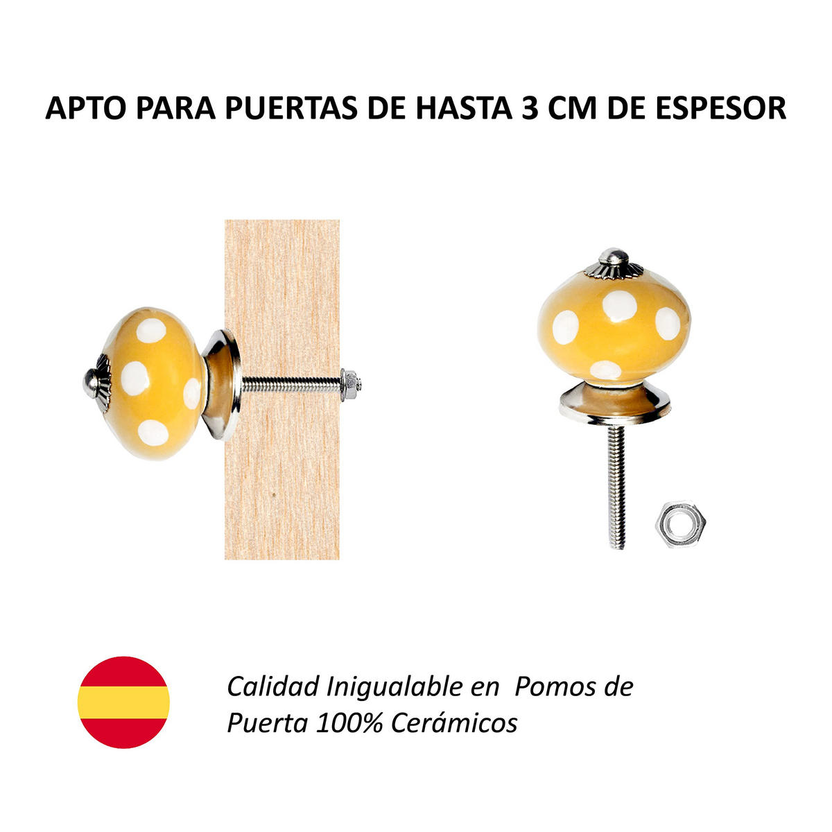 KERAMIKKNÖPFEN Set mit 12 schwarz-goldenen Mandala Keramikknöpfen 40 mm Durchmesser - Goldfarben, Keramik (4/4/6.9cm) - Nacnic