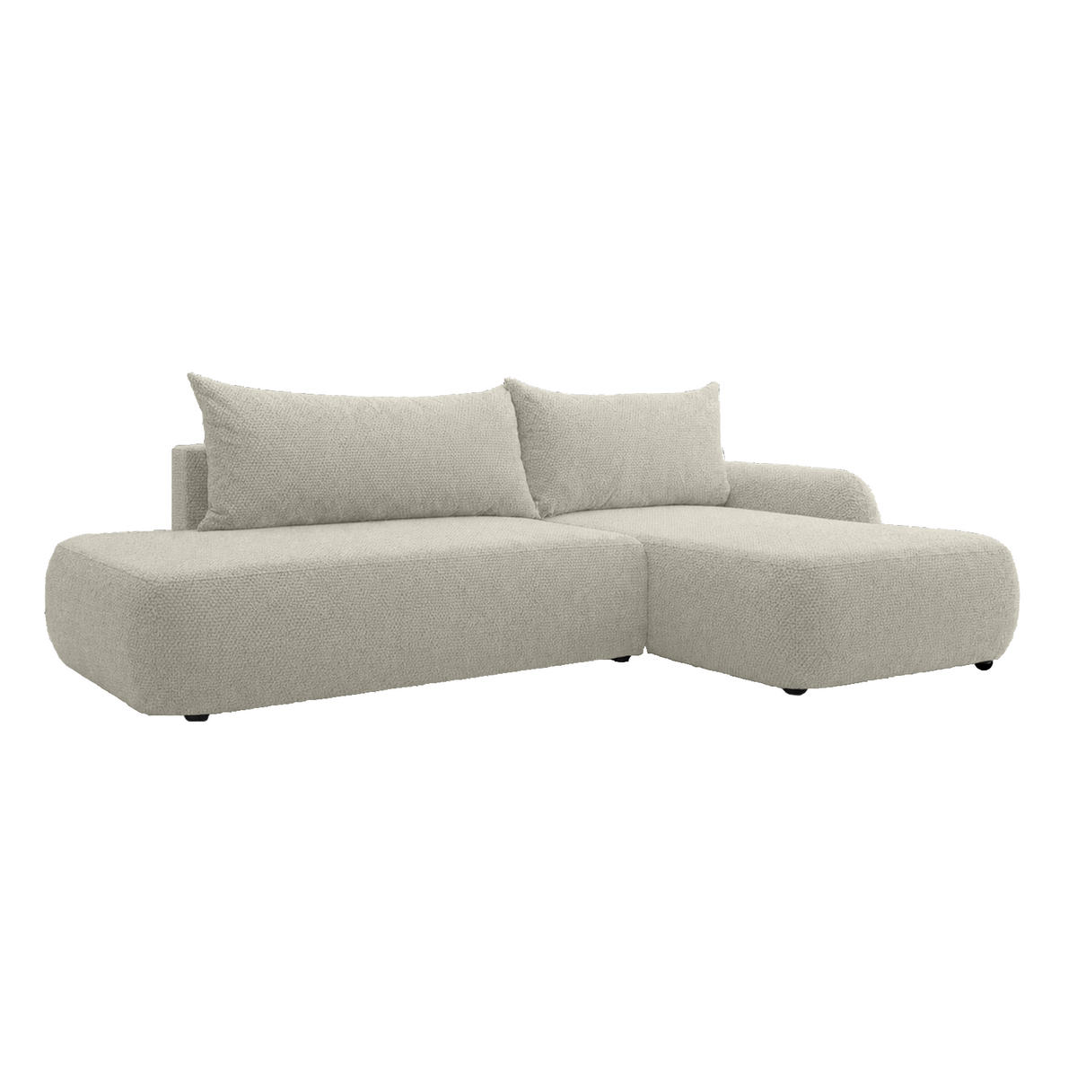 ECKSOFA Munduk I mit Schlaffunktion, Creme - Creme, Textil (302/184cm) - Fedve