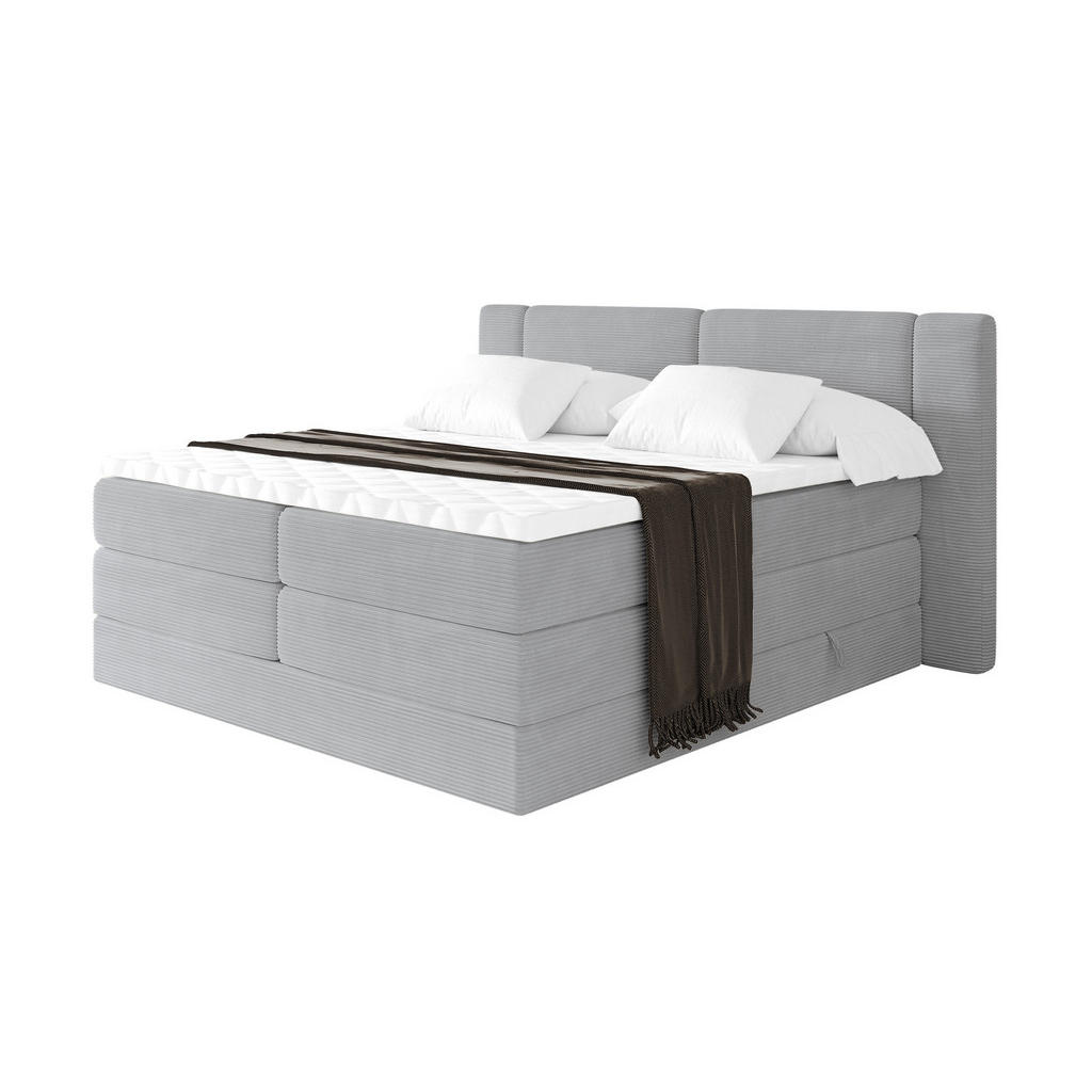 ALTDECOR POSTEL boxspring s matracemi H3/H4 - EVON KING - 120x200 cm Šedá