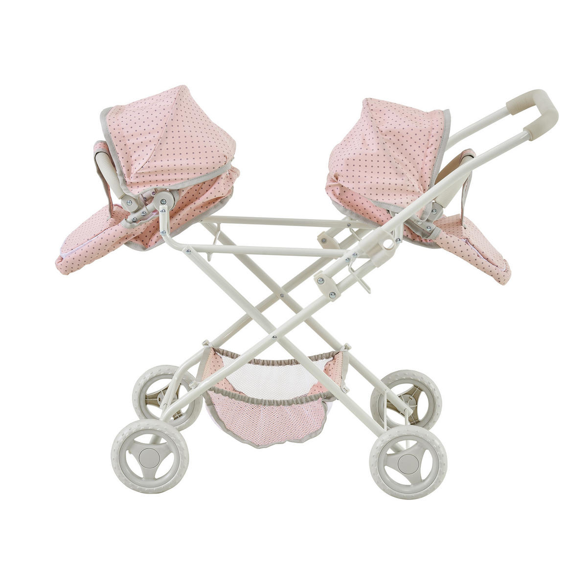 PUPPENWAGEN mit Verdecken, 66cm, Rosa - Pink, Kunststoff (39/66/80cm) - Teamson Kids